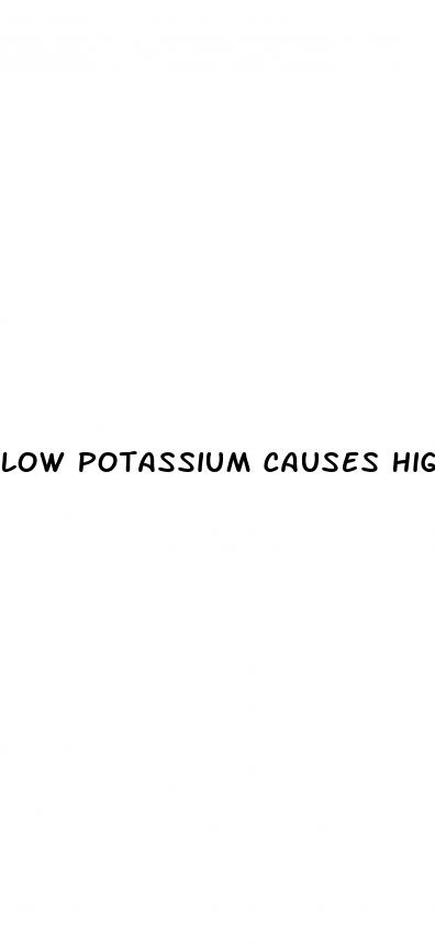 low potassium causes high blood pressure