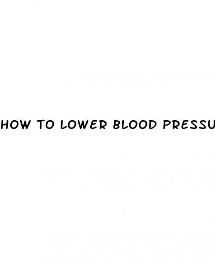 how to lower blood pressure in two days