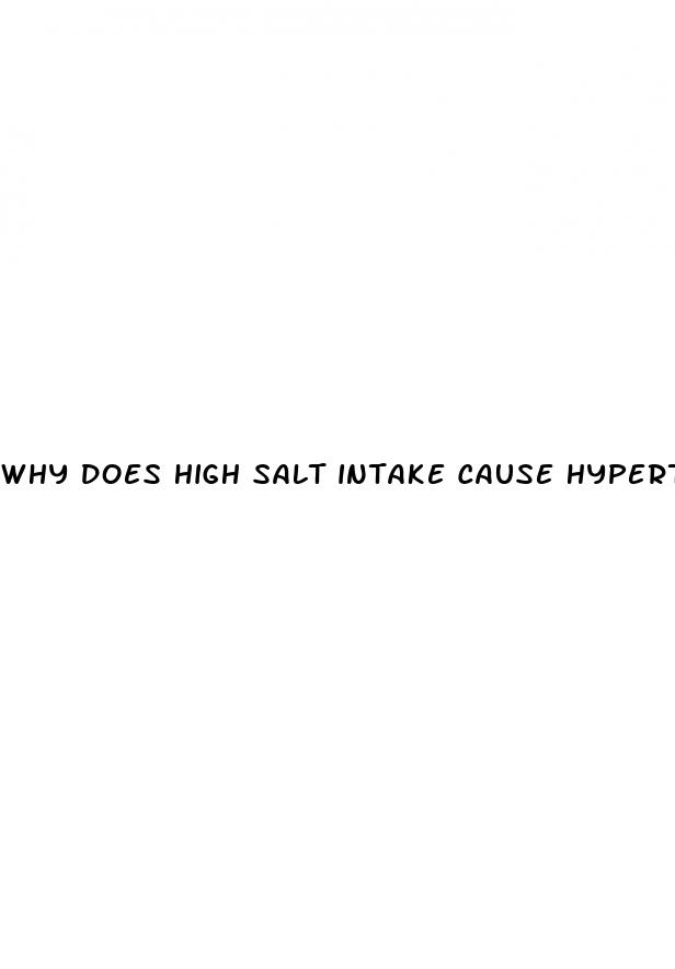 why does high salt intake cause hypertension
