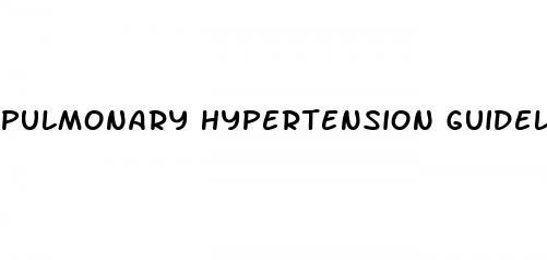 pulmonary hypertension guidelines 2023 ppt