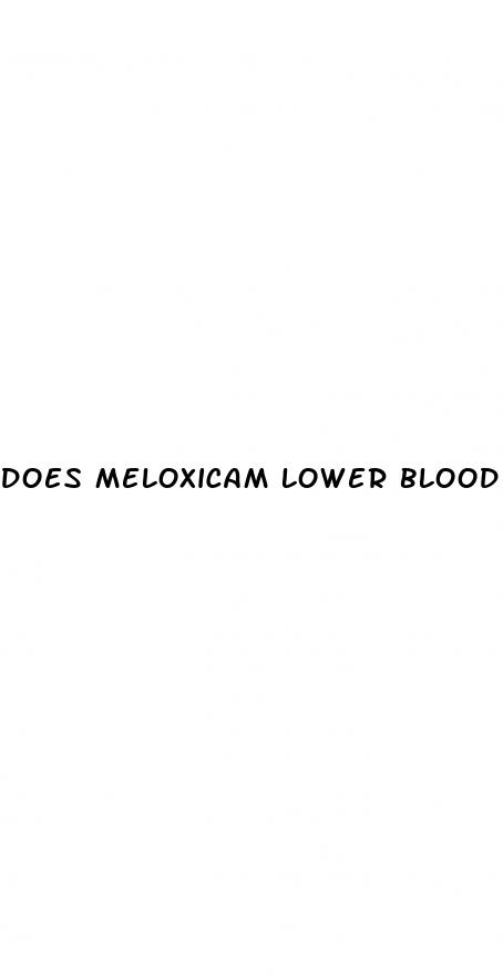 does meloxicam lower blood pressure