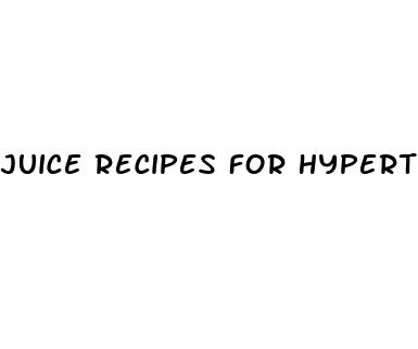 juice recipes for hypertension