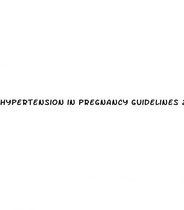 hypertension in pregnancy guidelines 2023