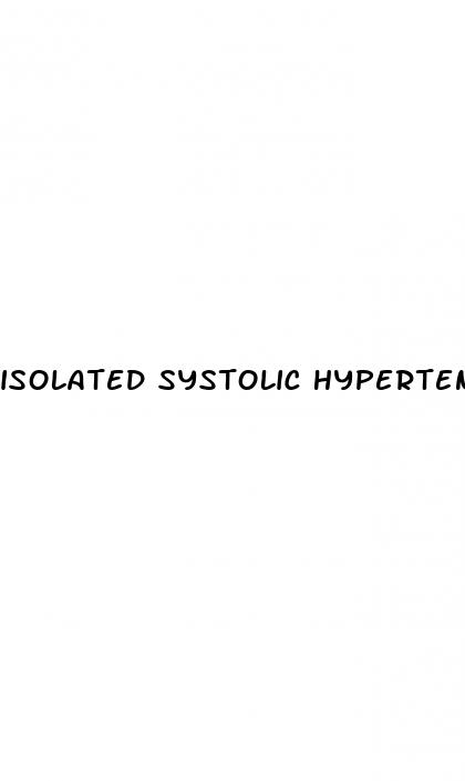 isolated systolic hypertension aortic stenosis