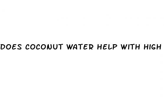 does coconut water help with high blood pressure