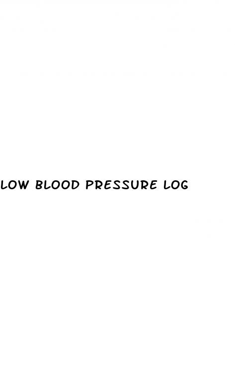 low blood pressure log