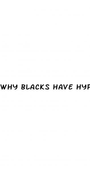 why blacks have hypertension