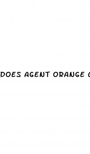 does agent orange cause high blood pressure
