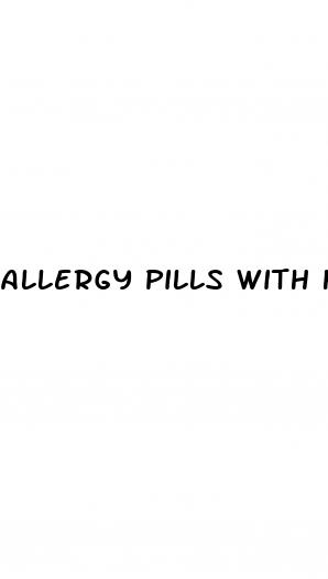 allergy pills with high blood pressure