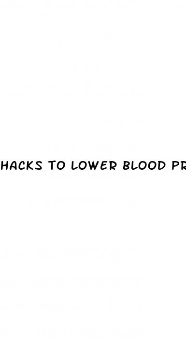 hacks to lower blood pressure