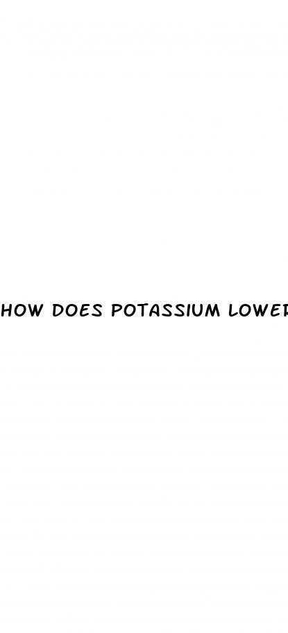 how does potassium lower blood pressure mechanism