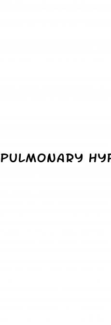 pulmonary hypertension woods units