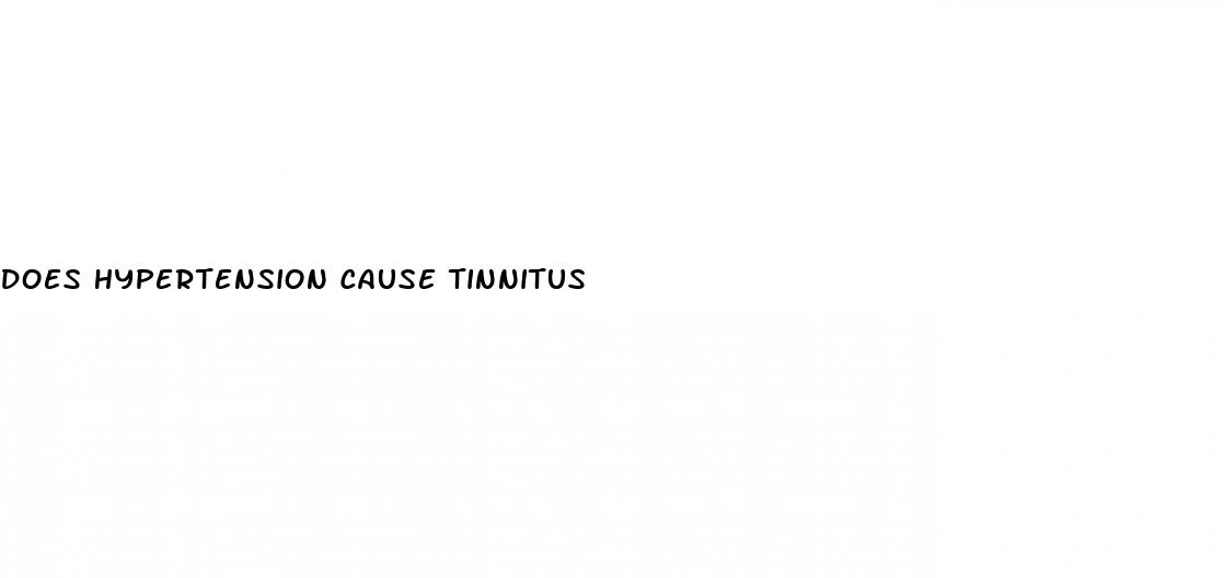 does hypertension cause tinnitus