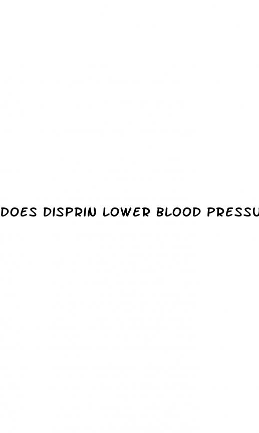 does disprin lower blood pressure