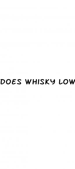 does whisky lower blood pressure