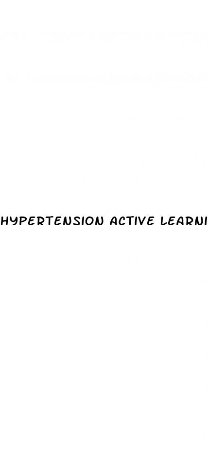 hypertension active learning template