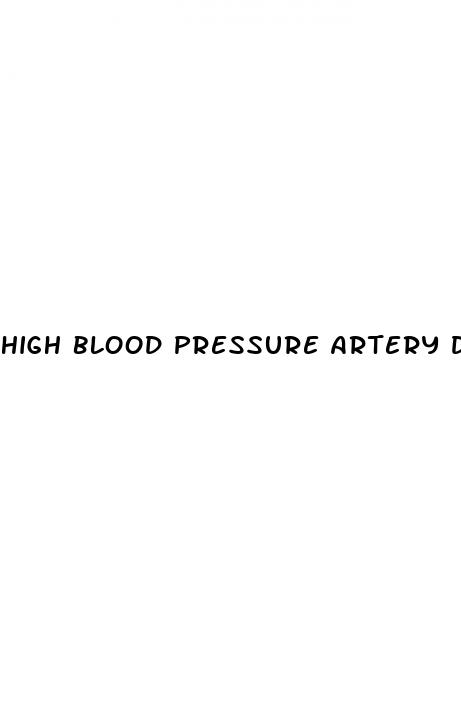 high blood pressure artery damage