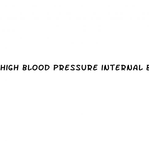 high blood pressure internal bleeding