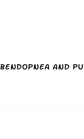 bendopnea and pulmonary hypertension