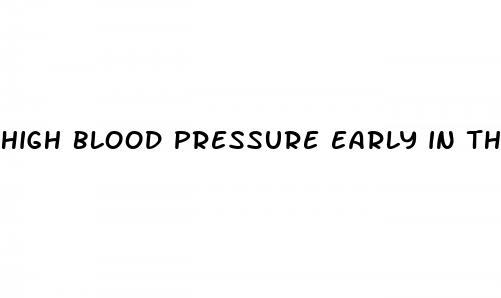 high blood pressure early in the morning
