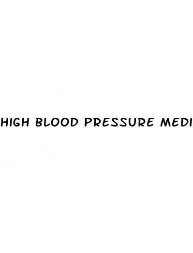 high blood pressure medication weight loss