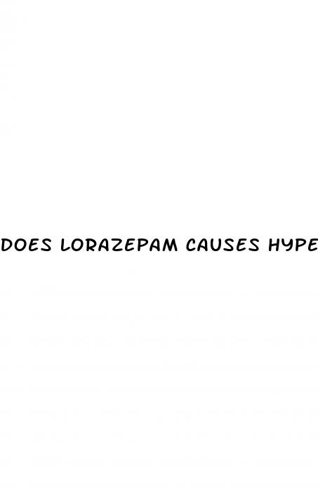does lorazepam causes hypertension