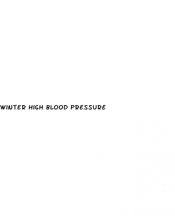 winter high blood pressure