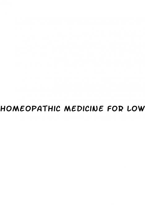 homeopathic medicine for low blood pressure