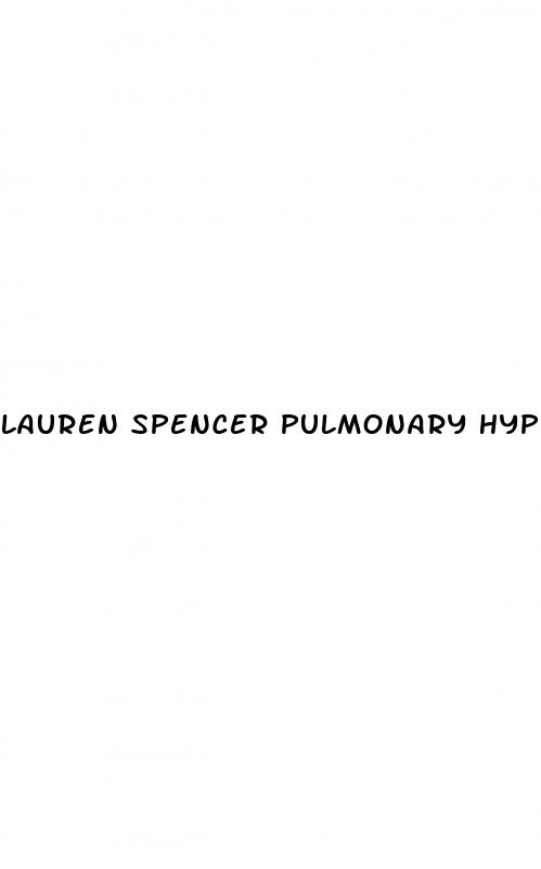 lauren spencer pulmonary hypertension