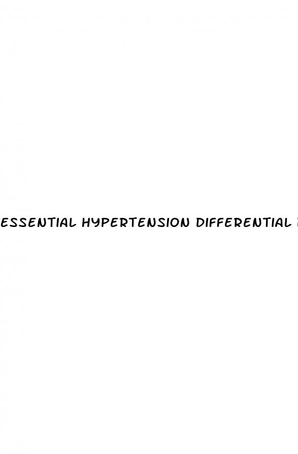 essential hypertension differential diagnosis