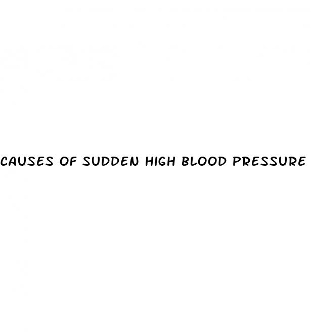 causes of sudden high blood pressure in pregnancy