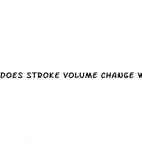 does stroke volume change with hypertension