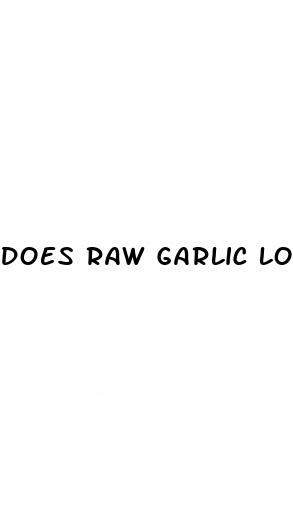 does raw garlic lower blood pressure