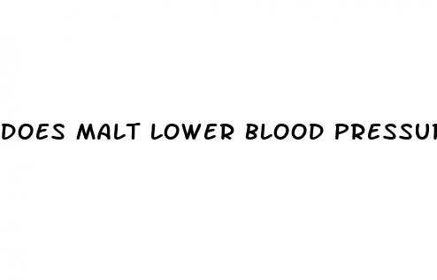 does malt lower blood pressure