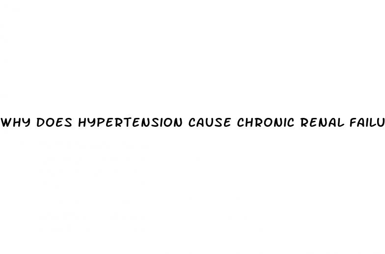 why does hypertension cause chronic renal failure