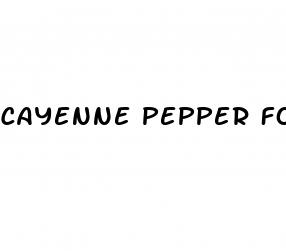 cayenne pepper for high blood pressure