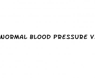 normal blood pressure vs hypertension