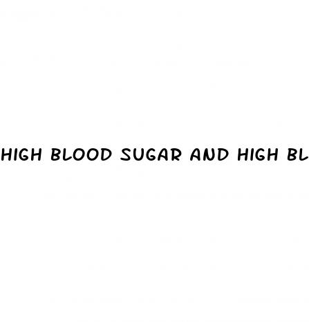 high blood sugar and high blood pressure
