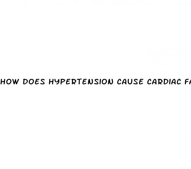 how does hypertension cause cardiac failure