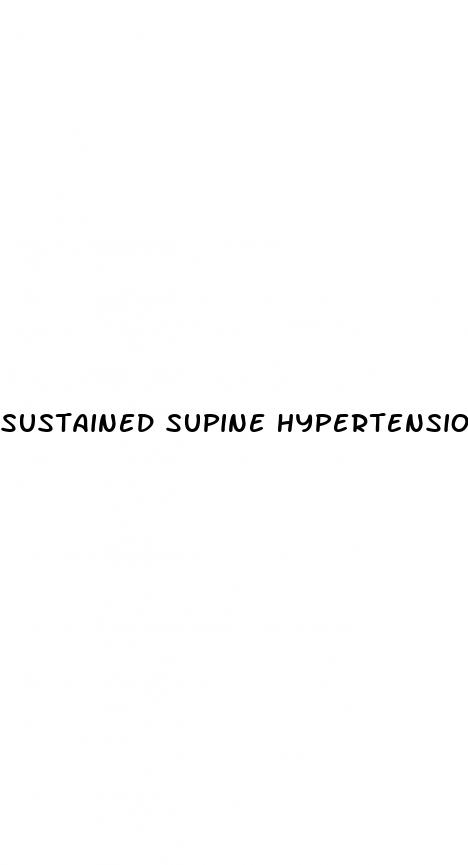 sustained supine hypertension sleep on back