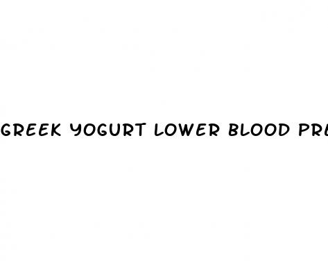 greek yogurt lower blood pressure