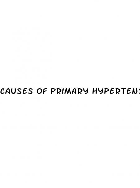 causes of primary hypertension