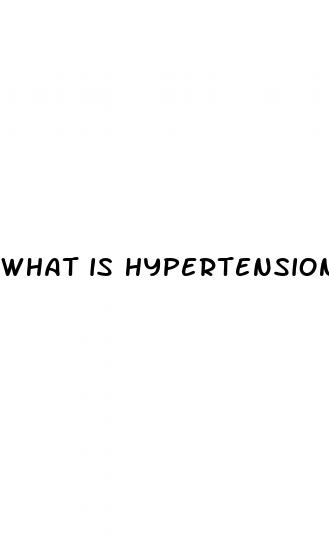 what is hypertension blood pressure numbers