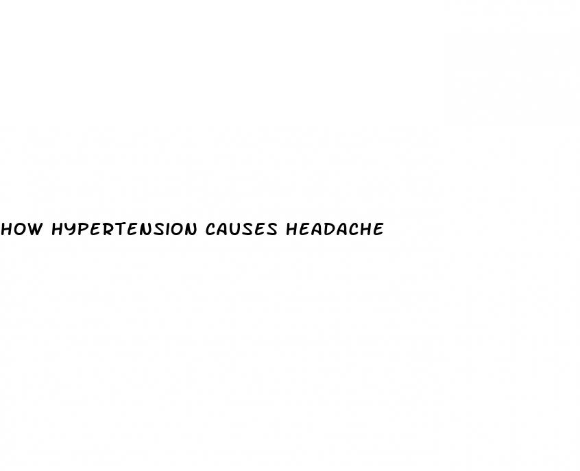 how hypertension causes headache