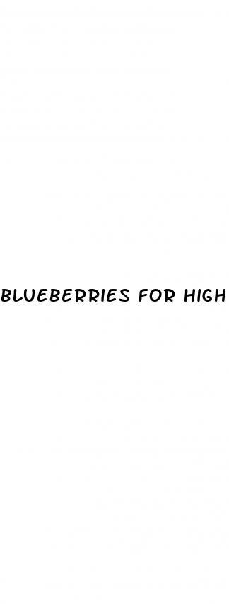 blueberries for high blood pressure