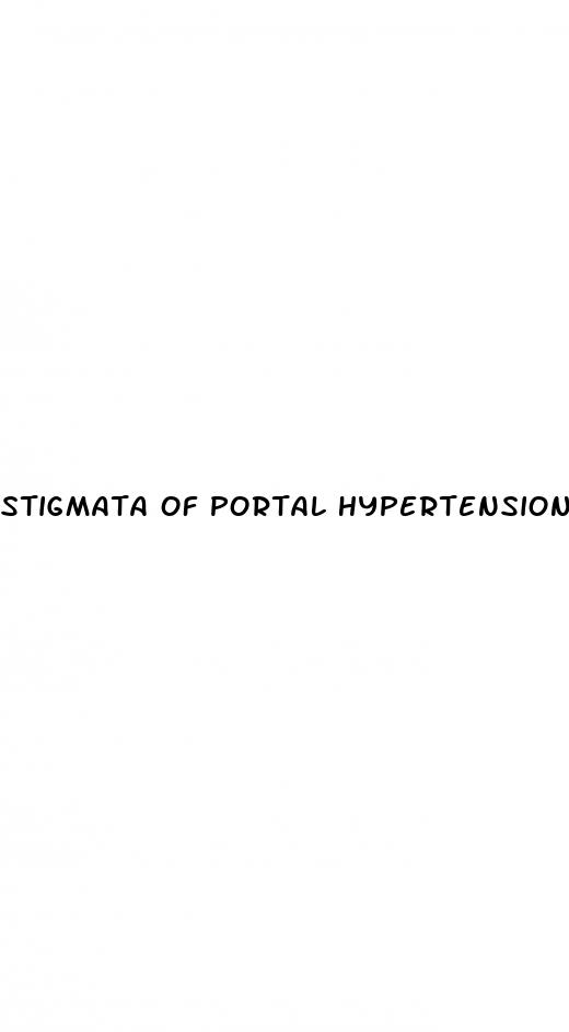 stigmata of portal hypertension