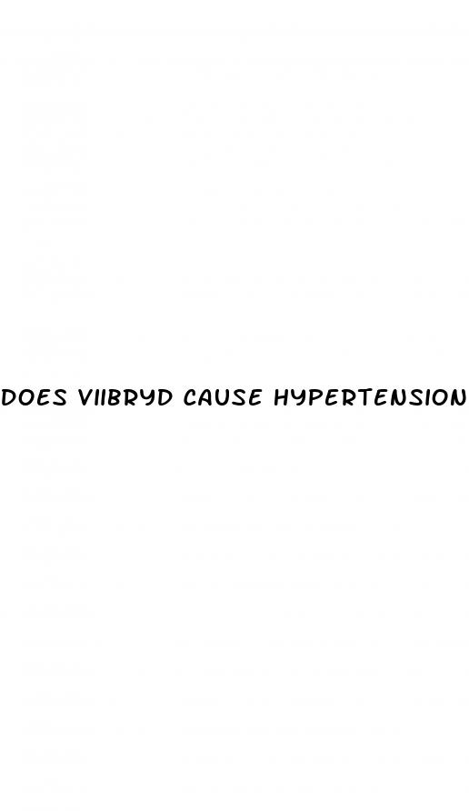 does viibryd cause hypertension