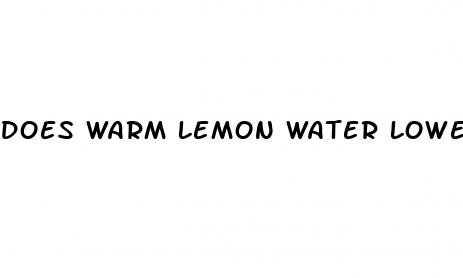 does warm lemon water lower blood pressure
