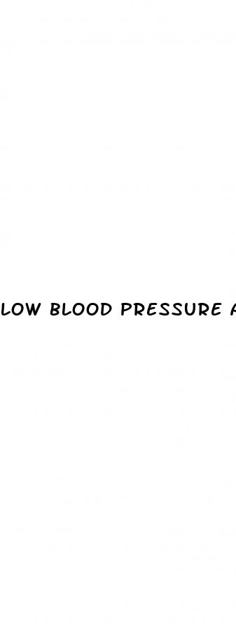 low blood pressure and night sweats