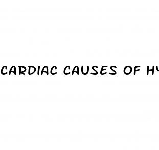 cardiac causes of hypertension